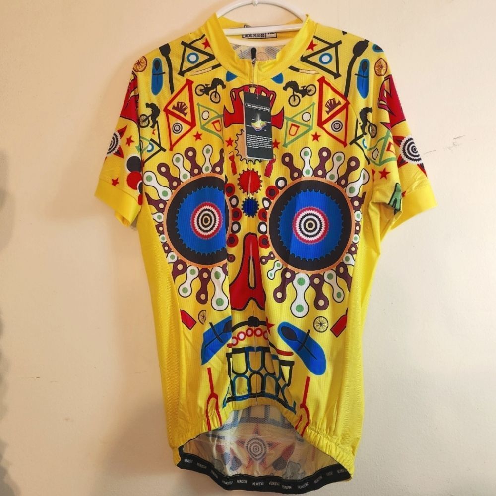 NWT Weimostar Day of Dead Cycle Shirt